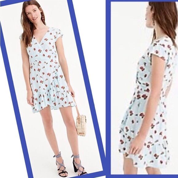J Crew Faux Wrap Floral Mini Dress
Cottagecore Summer Ruffles - Picture 4 of 16